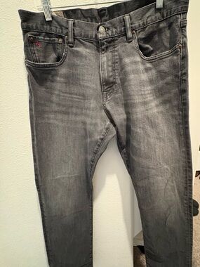 Ralph Lauren Gray Washed Slim Straight Jeans